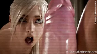 Futanari hentai with realistic girls that have oversized dicks and hot bodies