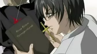 Fucking hentai nun pussy with love in his eyes and sacrilege in his face