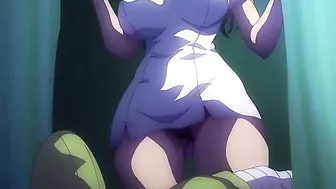 Hentai nurse using her feet and pussy to make this sexy patient orgasm HARD