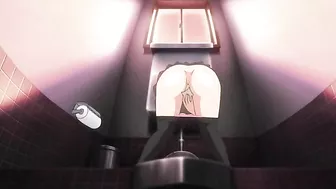 Adorable anime girl lets him lick and we see his hard dick in this video too