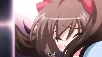Adorable anime girl lets him lick and we see his hard dick in this video too