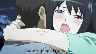 Adorable anime girl lets him lick and we see his hard dick in this video too