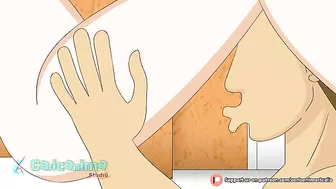 One Piece Nami brings this hung dude to the height of ecstasy with a blowjob