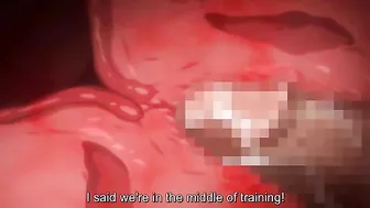 Hentai warrior girl with huge tits is going to fuck and get creampied too