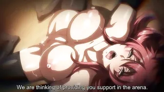 Hentai warrior girl with huge tits is going to fuck and get creampied too