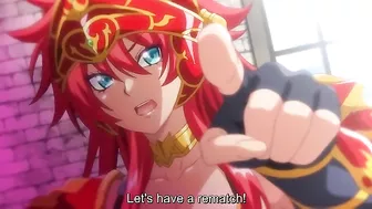 Hentai warrior girl with huge tits is going to fuck and get creampied too