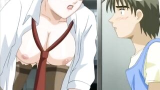 Hentai boss forces sex on young employee in office.