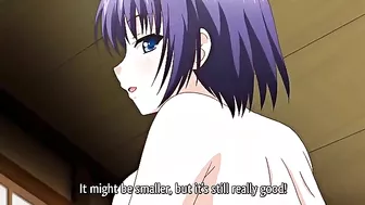 Seduced by his busty daughter, a hot spring tour guide gets tied up and fucked. #Hentai