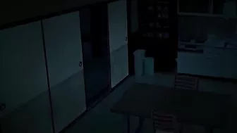 Sexy busty milf in hentai video enjoys a drink with young guy before fucking him.