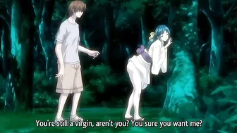 Curvy hentai princess in a swimsuit gets fucked by her butler.