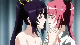 Hentai cosplay babe with big tits gets her pussy licked in a hot school scene.