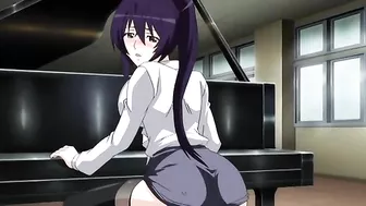 Hentai cosplay babe with big tits gets her pussy licked in a hot school scene.