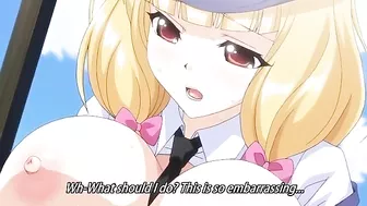 Hentai pop stars singing about sex in a campus setting.