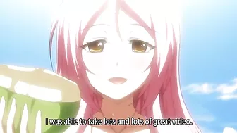 Hentai pop stars singing about sex in a campus setting.