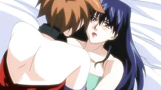 Hairy hentai babe gets doggystyle and screams.