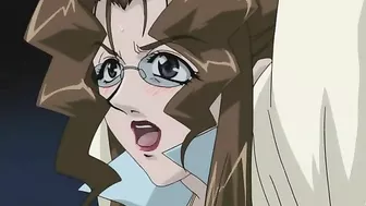 Hairy hentai babe gets doggystyle and screams.