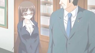 Hentai video - Dirty teacher fucks anime schoolgirl in public bathroom.