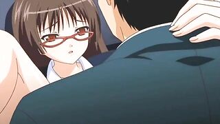 Hentai video - Dirty teacher fucks anime schoolgirl in public bathroom.