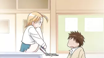 Curious hentai schoolgirl asks student to masturbate and fuck.