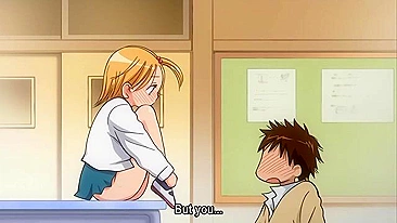 Curious hentai schoolgirl asks student to masturbate and fuck.