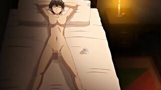 Hentai triple blowjob scene featuring busty warrior girls from Another World.