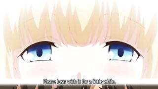 Hentai triple blowjob scene featuring busty warrior girls from Another World.