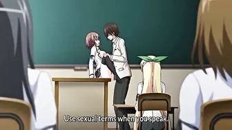 Hypnotized hentai virgin schoolgirls get mind-controlled sex.