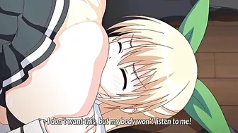 Hypnotized hentai virgin schoolgirls get mind-controlled sex.