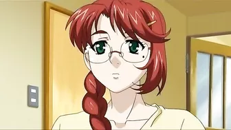 Busty redhead enjoys hardcore sex with older men in hentai porn.