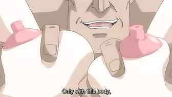 Busty redhead enjoys hardcore sex with older men in hentai porn.