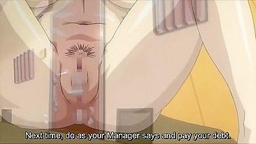 Busty redhead enjoys hardcore sex with older men in hentai porn.