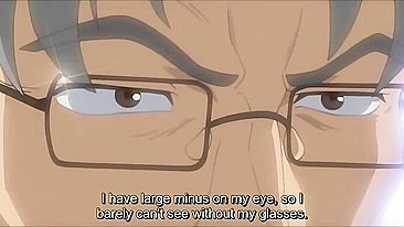 Busty redhead enjoys hardcore sex with older men in hentai porn.