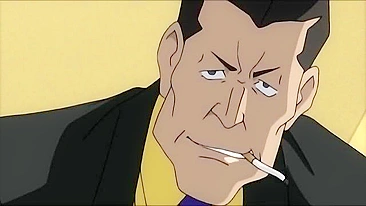 Busty redhead enjoys hardcore sex with older men in hentai porn.