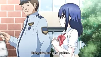 Hentai porn video - Busty teen virgin doggy-bangs while her friend watches.