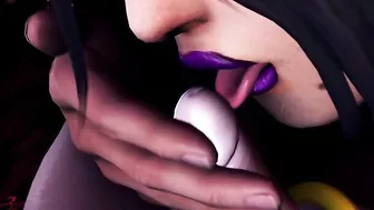 Lulu from Final Fantasy dominates and fucks her son in a vicious fantasy hentai scene.