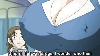Hentai babe with big tits gets double-penetrated in a hardcore sex scene.