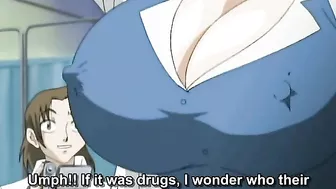 Hentai babe with big tits gets double-penetrated in a hardcore sex scene.