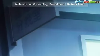 Hentai nurse gets fucked on exam table.