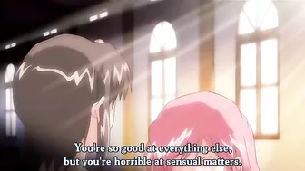 Red-haired witch enjoys double penetration with tentacle creature. #Hentai