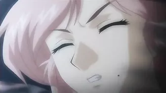 Red-haired witch enjoys double penetration with tentacle creature. #Hentai