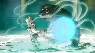 Hentai video shows Crazy frog with tentacle-fucked Princess Lilia.