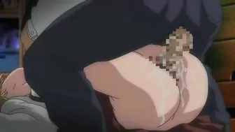 A petite blonde schoolgirl is taken advantage of by a classmate with a massive cock in hentai porn.