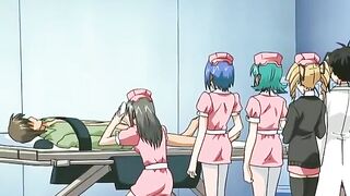 Hospital nurses are forced into sexual slavery in a hentai-themed porn film.