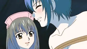 Hospital nurses are forced into sexual slavery in a hentai-themed porn film.