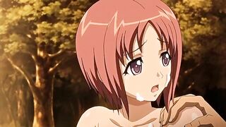 Hentai schoolgirls enjoy a wild gangbang during their vacation in a perverted village.