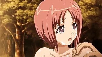 Hentai schoolgirls enjoy a wild gangbang during their vacation in a perverted village.