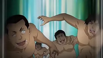 Hentai schoolgirls enjoy a wild gangbang during their vacation in a perverted village.