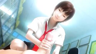 Hentai Schoolgirl in bondage dominates her senior with rough sex.