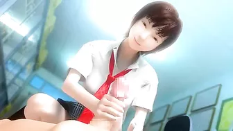 Hentai Schoolgirl in bondage dominates her senior with rough sex.