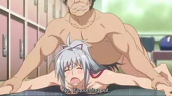 Hentai porn video featuring busty teenage girls getting fucked by an older man.